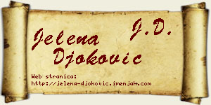 Jelena Đoković vizit kartica